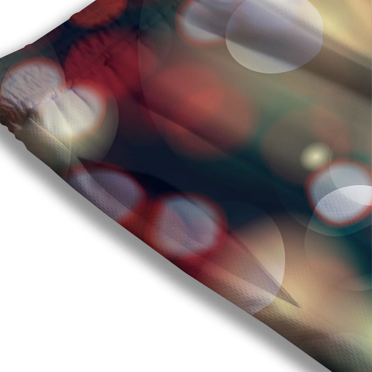 Christmas Defocused Lights Print Mesh Shorts - Image 3