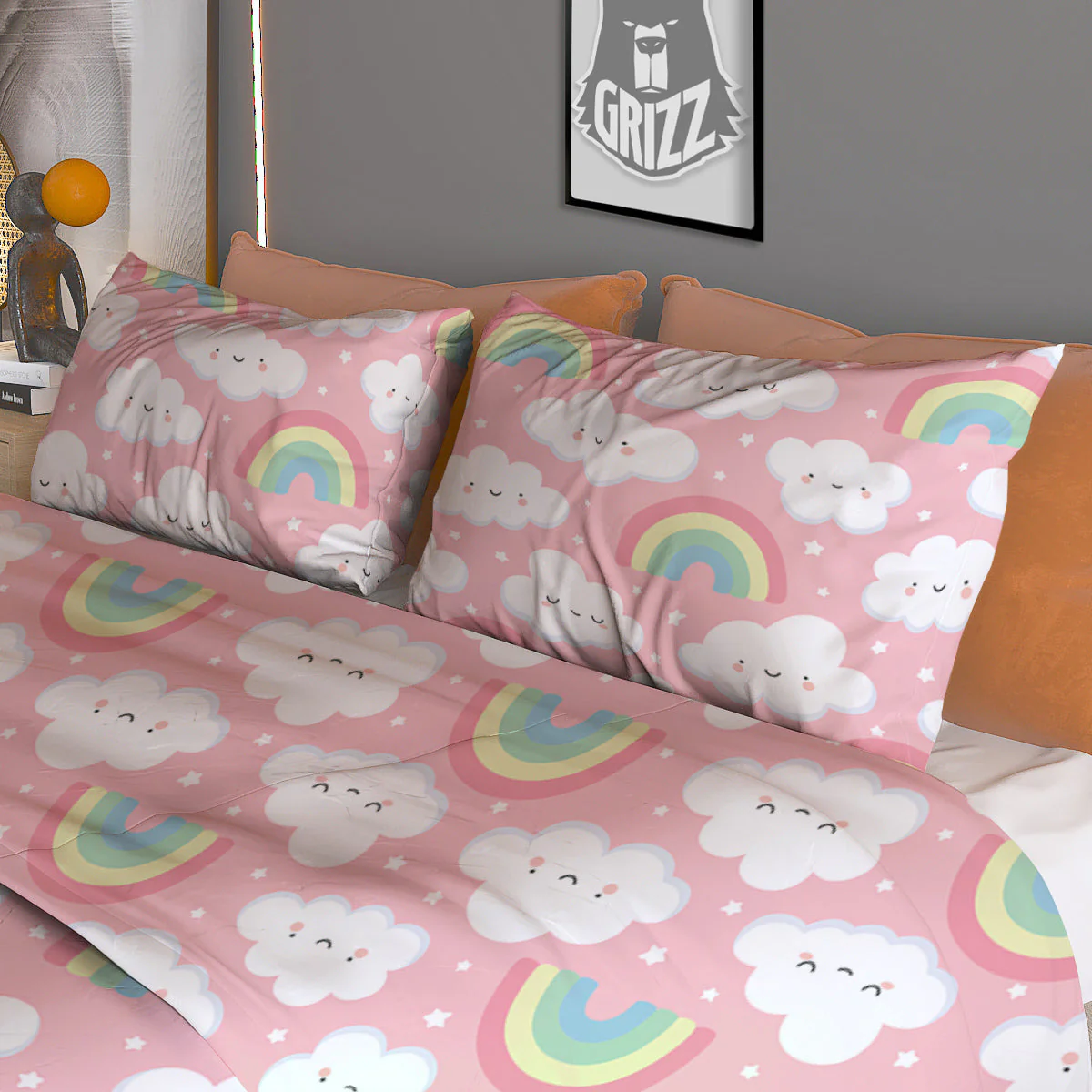 Cloud Cute Print Pattern Duvet Cover Bedding Set - Image 3