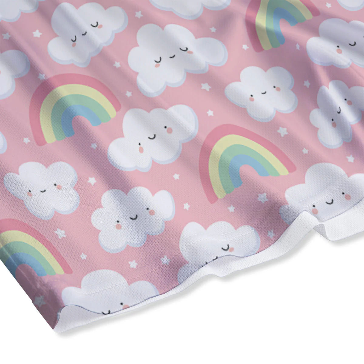 Cloud Cute Print Pattern Mesh Shorts - Image 4