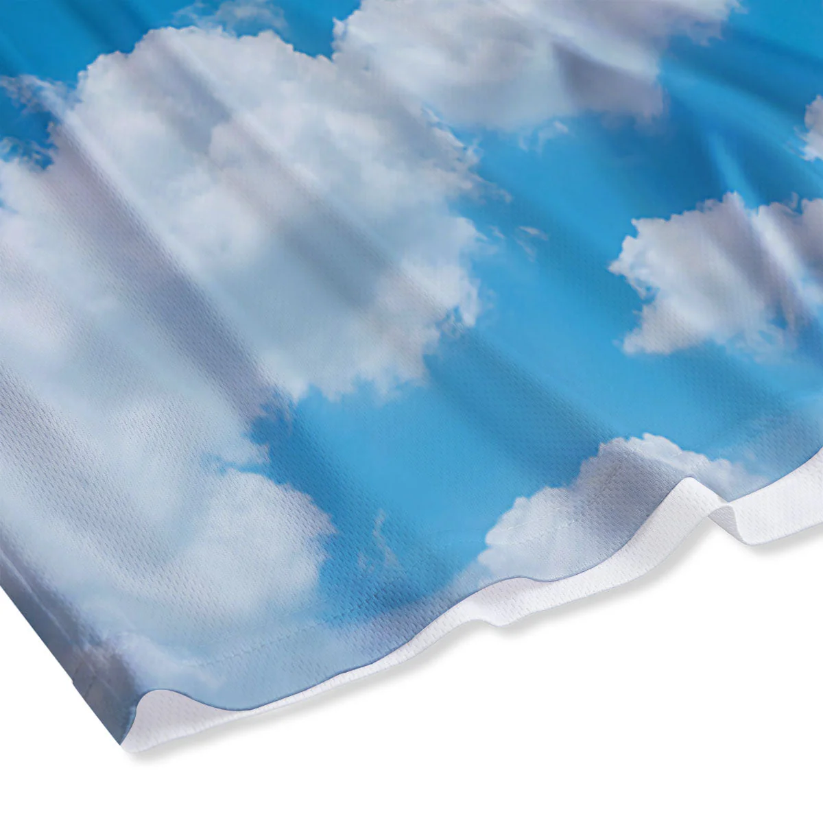 Cloud Sky Print Mesh Shorts - Image 4