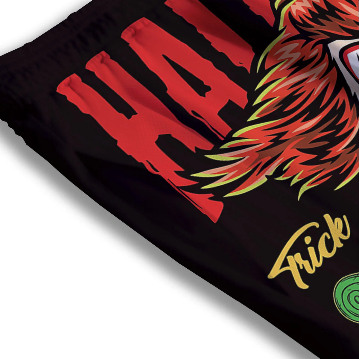Clown Halloween Print Mesh Shorts - Image 3