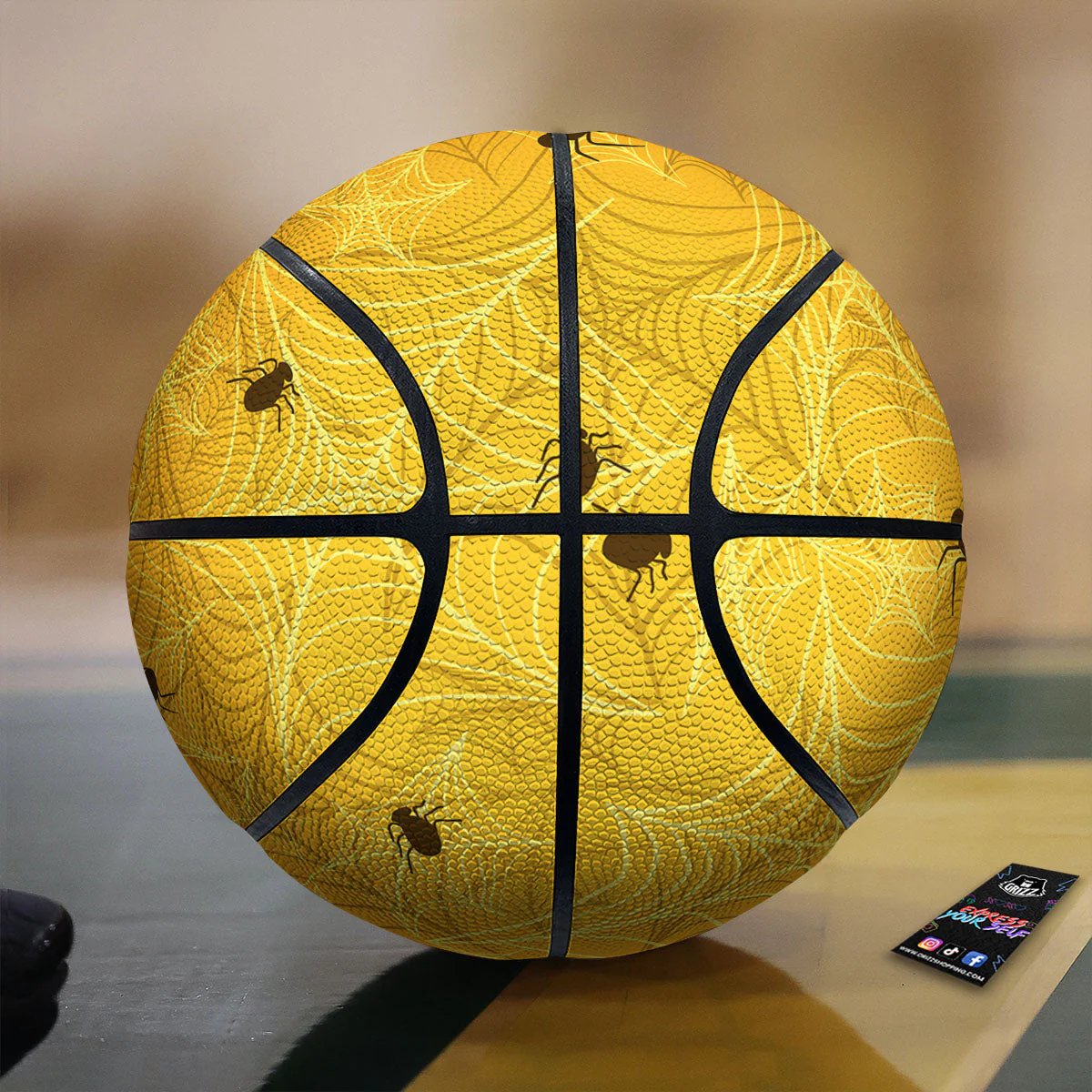 Cobweb Yellow Print Basketball