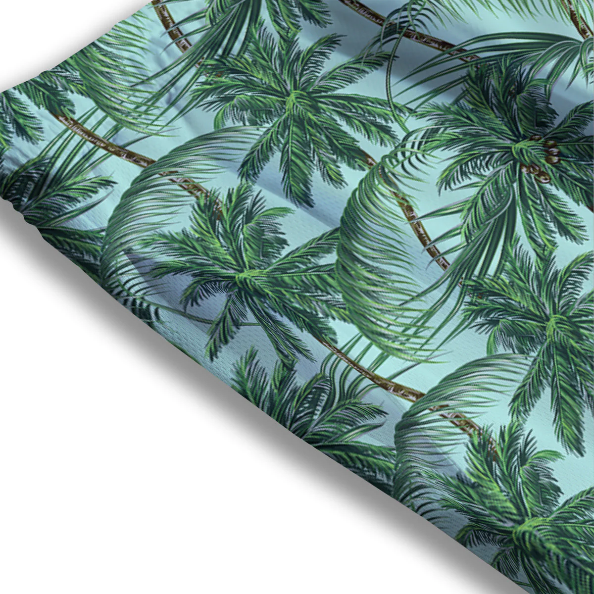 Coconut Leaf Print Mesh Shorts - Image 3