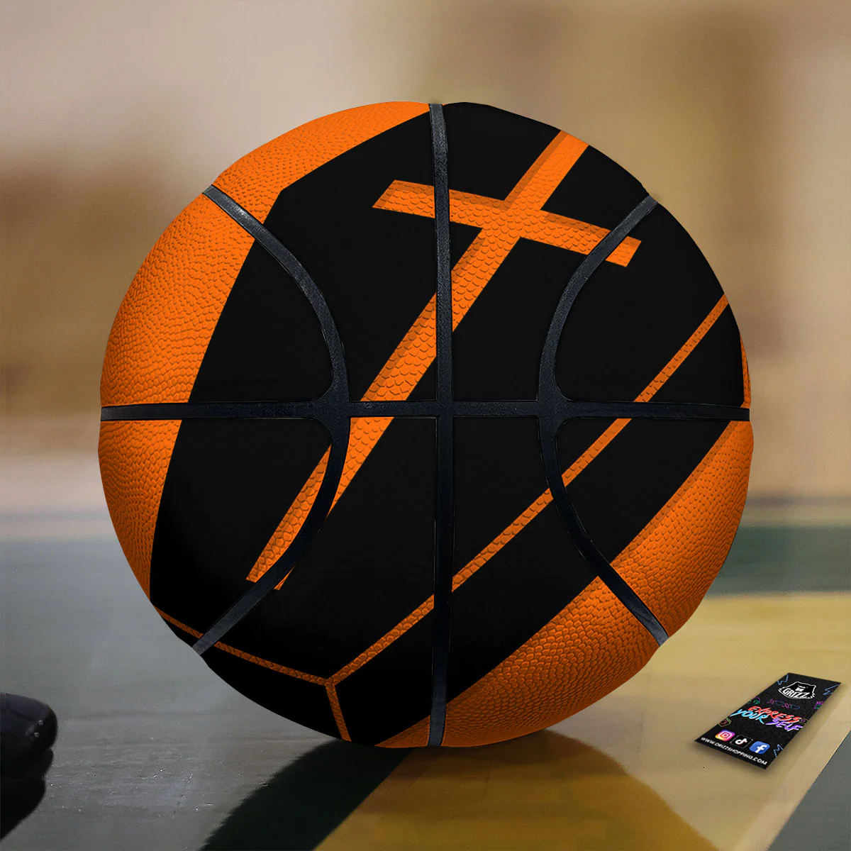 Coffin Halloween Vampire Print Basketball