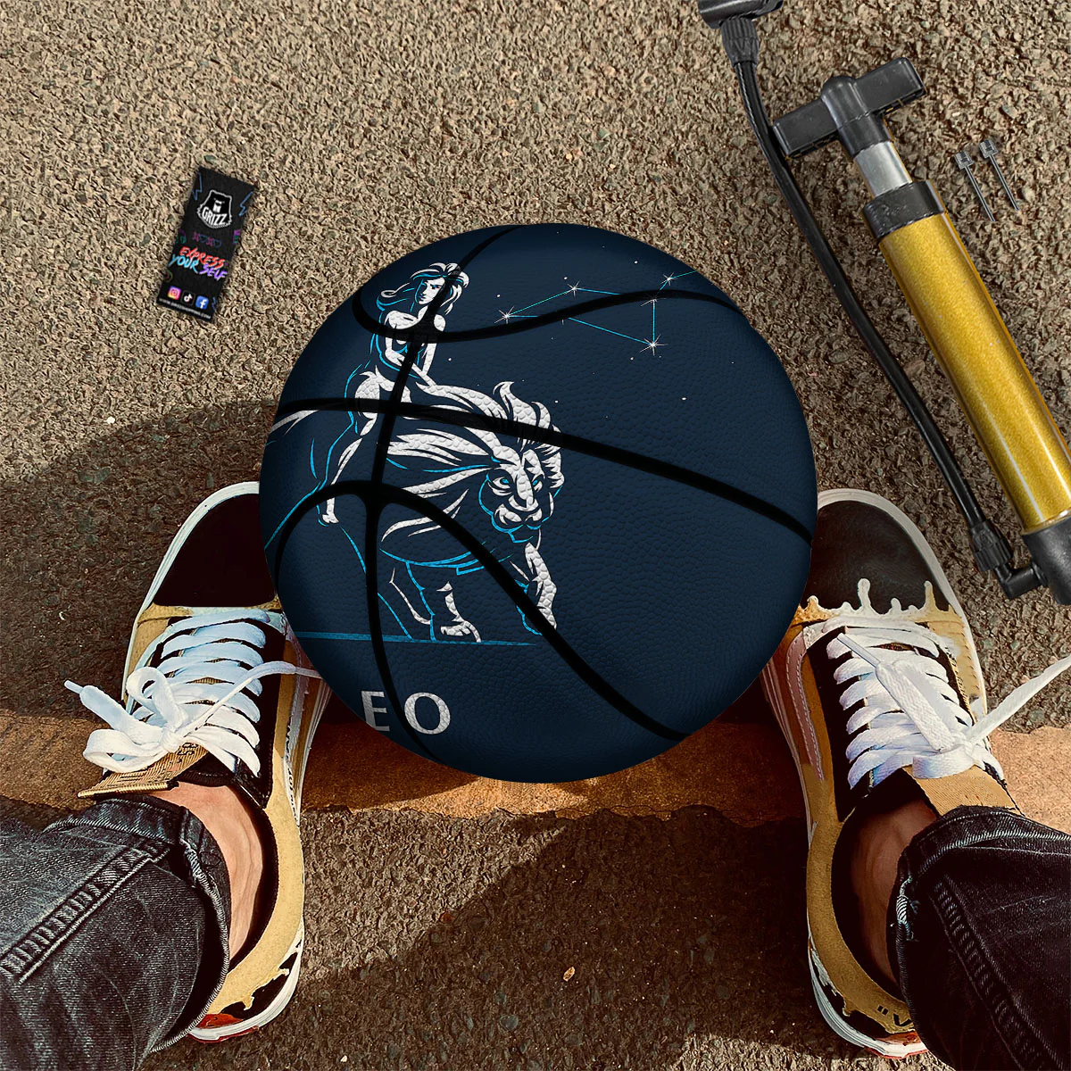 Constellation Leo Print Basketball - Image 2