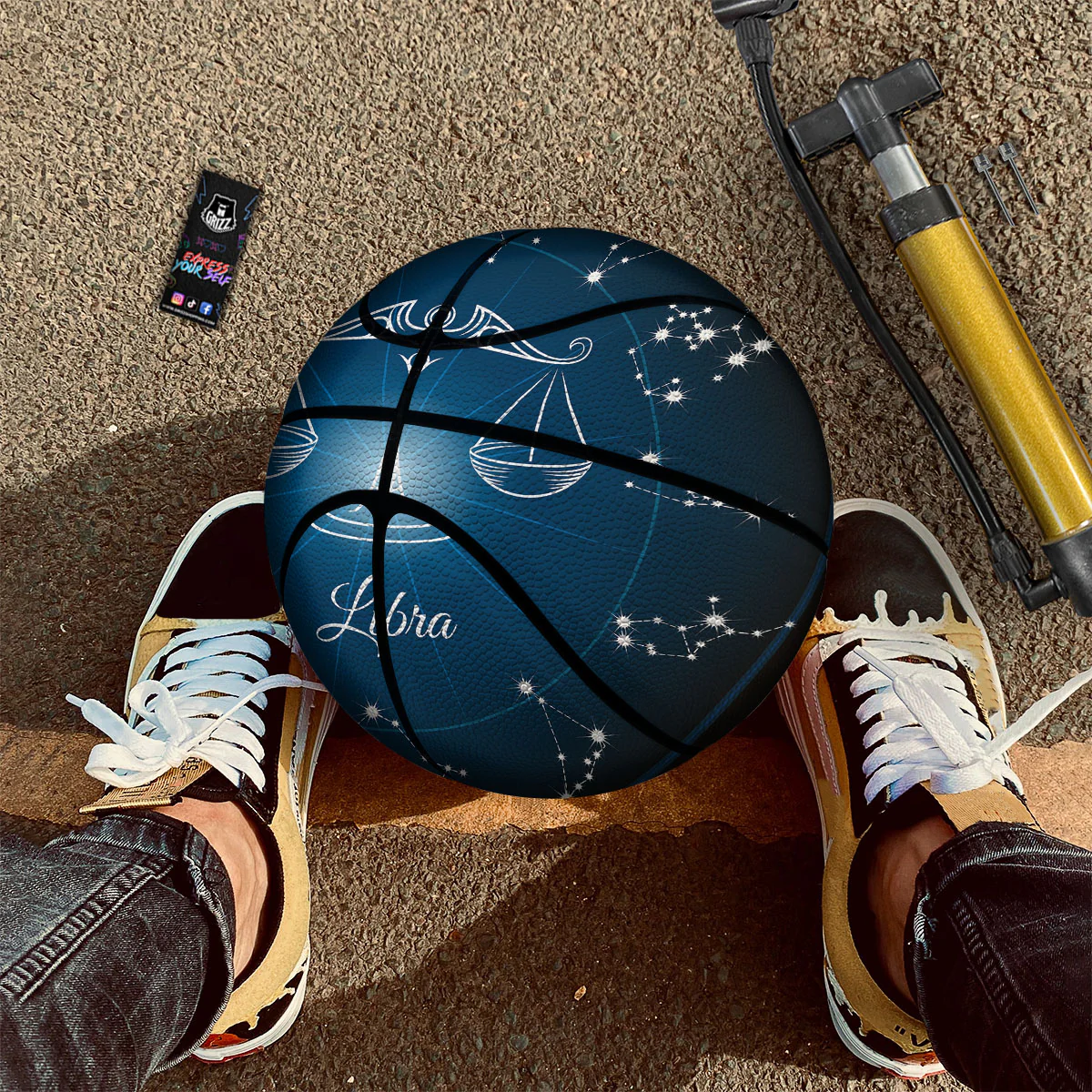 Constellation Libra Print Basketball - Image 2