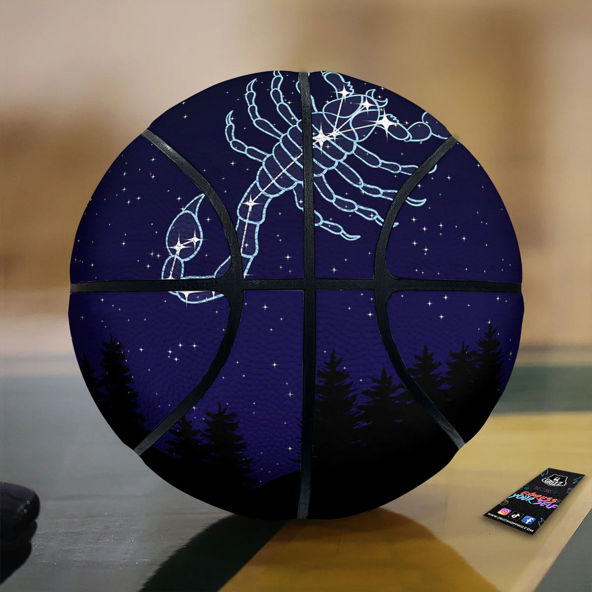 Constellation Scorpio Print Basketball
