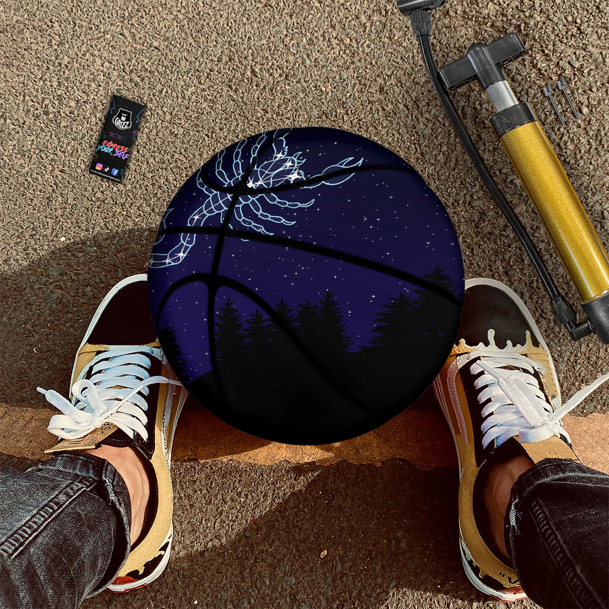 Constellation Scorpio Print Basketball - Image 2
