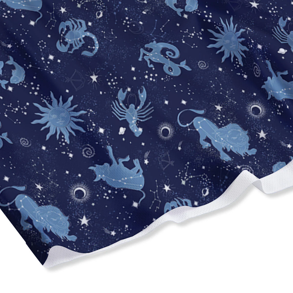 Constellation Signs Zodiac Print Pattern Mesh Shorts - Image 4