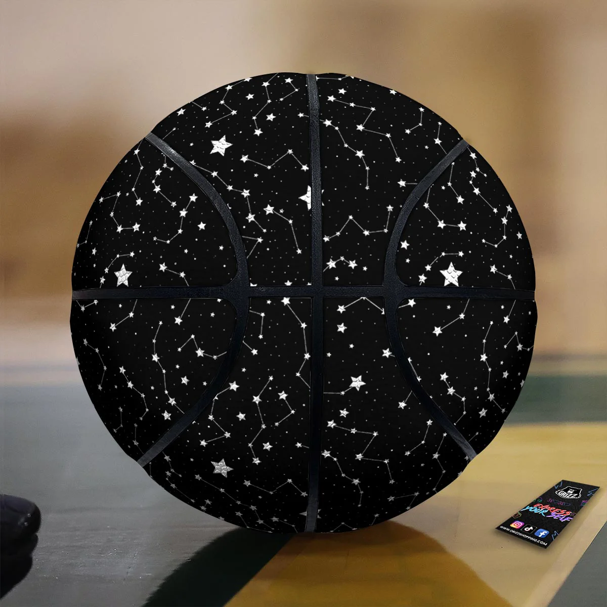 Constellations Star Print Pattern Basketball