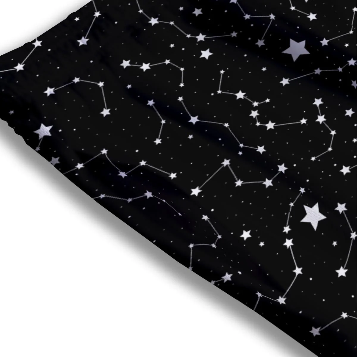 Constellations Star Print Pattern Mesh Shorts - Image 3