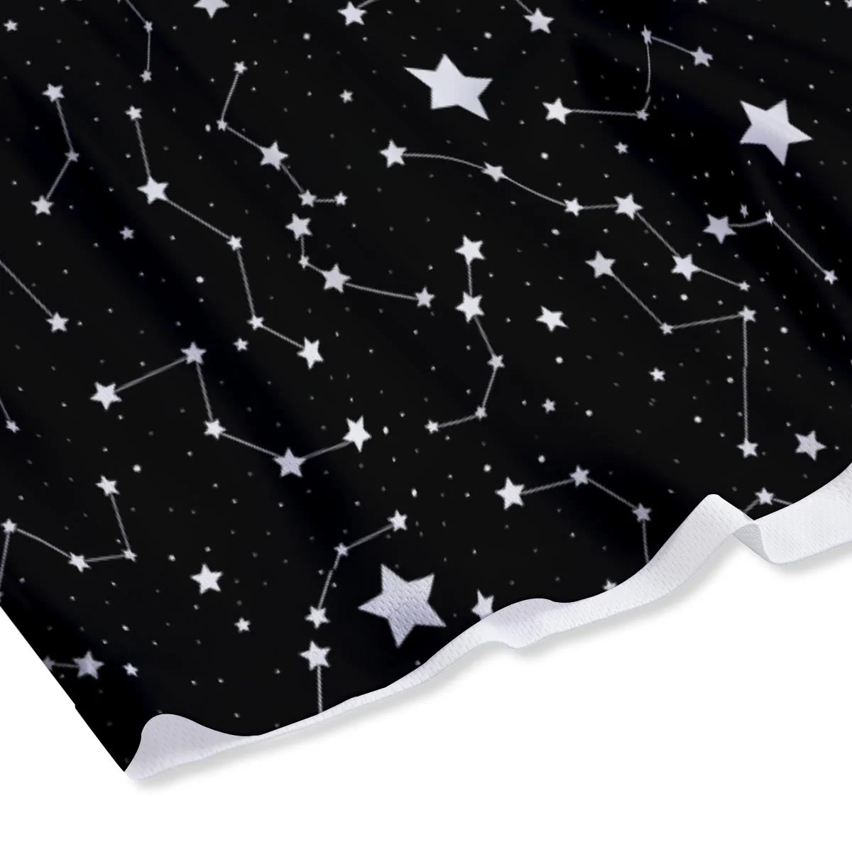 Constellations Star Print Pattern Mesh Shorts - Image 4