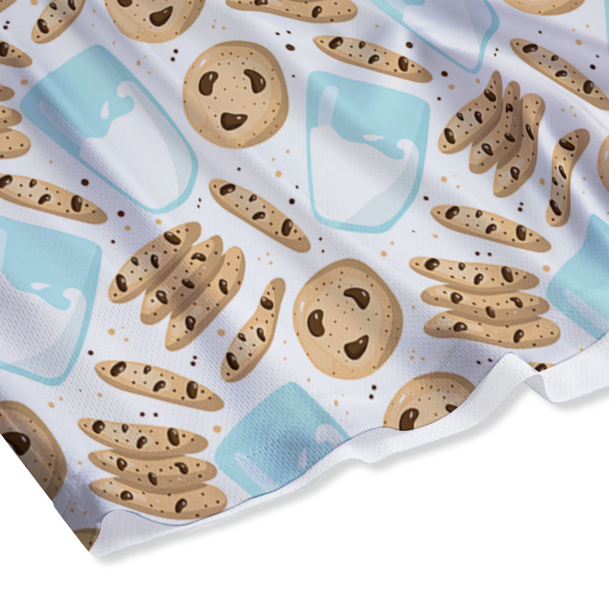 Cookies And Milk Print Pattern Mesh Shorts - Image 4