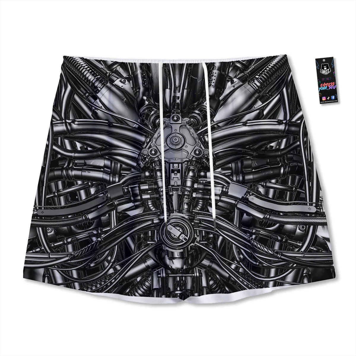 Core Of The Machine Print Mesh Shorts