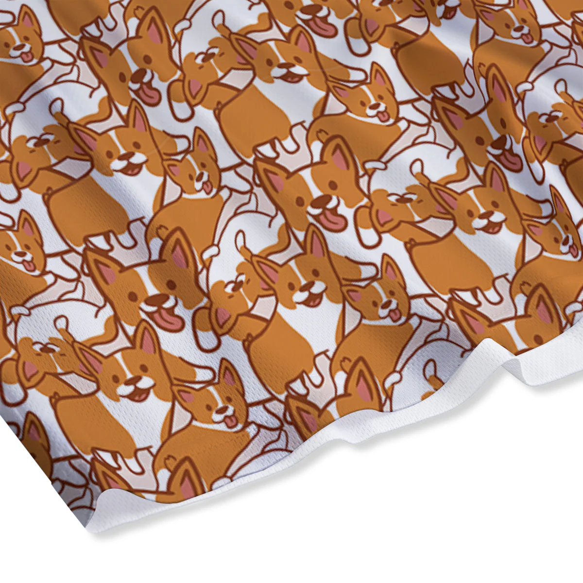 Corgi Cute Print Pattern Mesh Shorts - Image 4