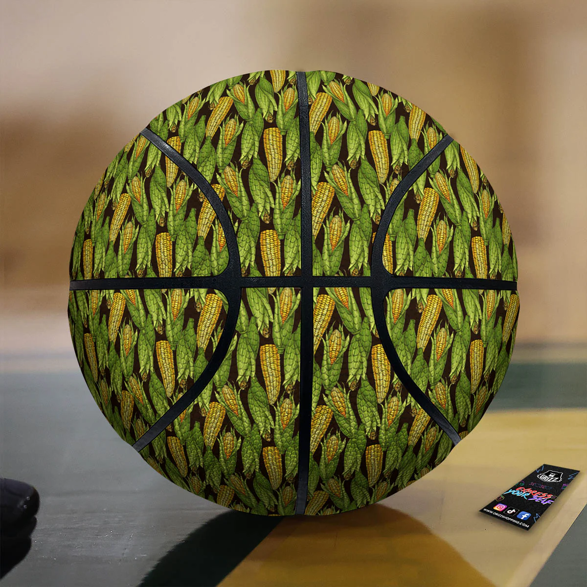 Corn Pattern Print Basketball
