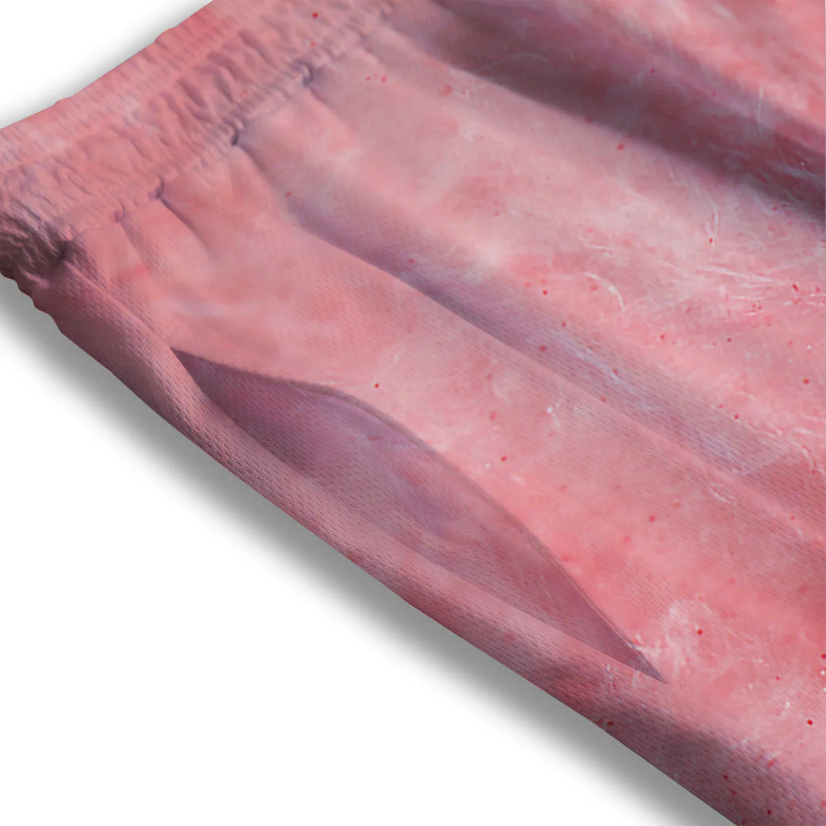 Cotton Candy Pink Print Mesh Shorts - Image 3