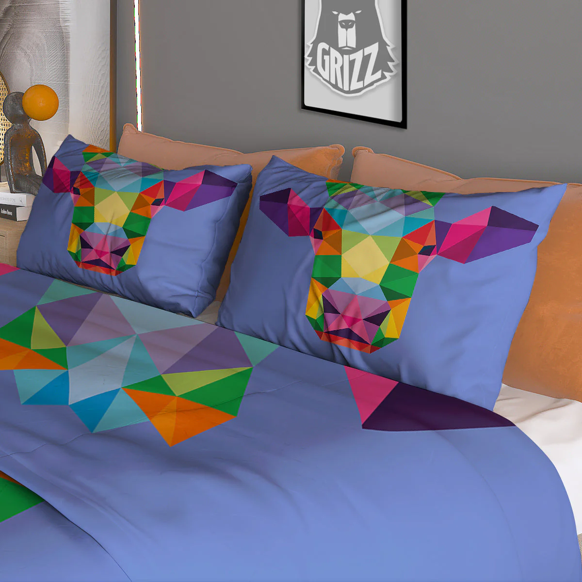Cow Colorful Print Duvet Cover Bedding Set - Image 3