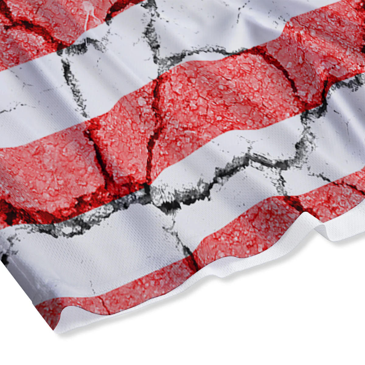 Cracked Flag American Print Mesh Shorts - Image 4