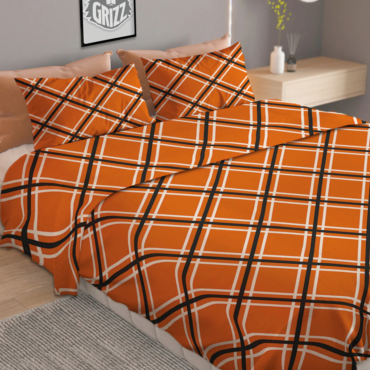 Cross Halloween Print Pattern Duvet Cover Bedding Set - Image 2