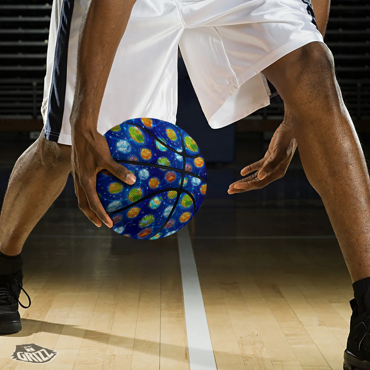 Cute Cartoon Planets Print Pattern Basketball - Image 3