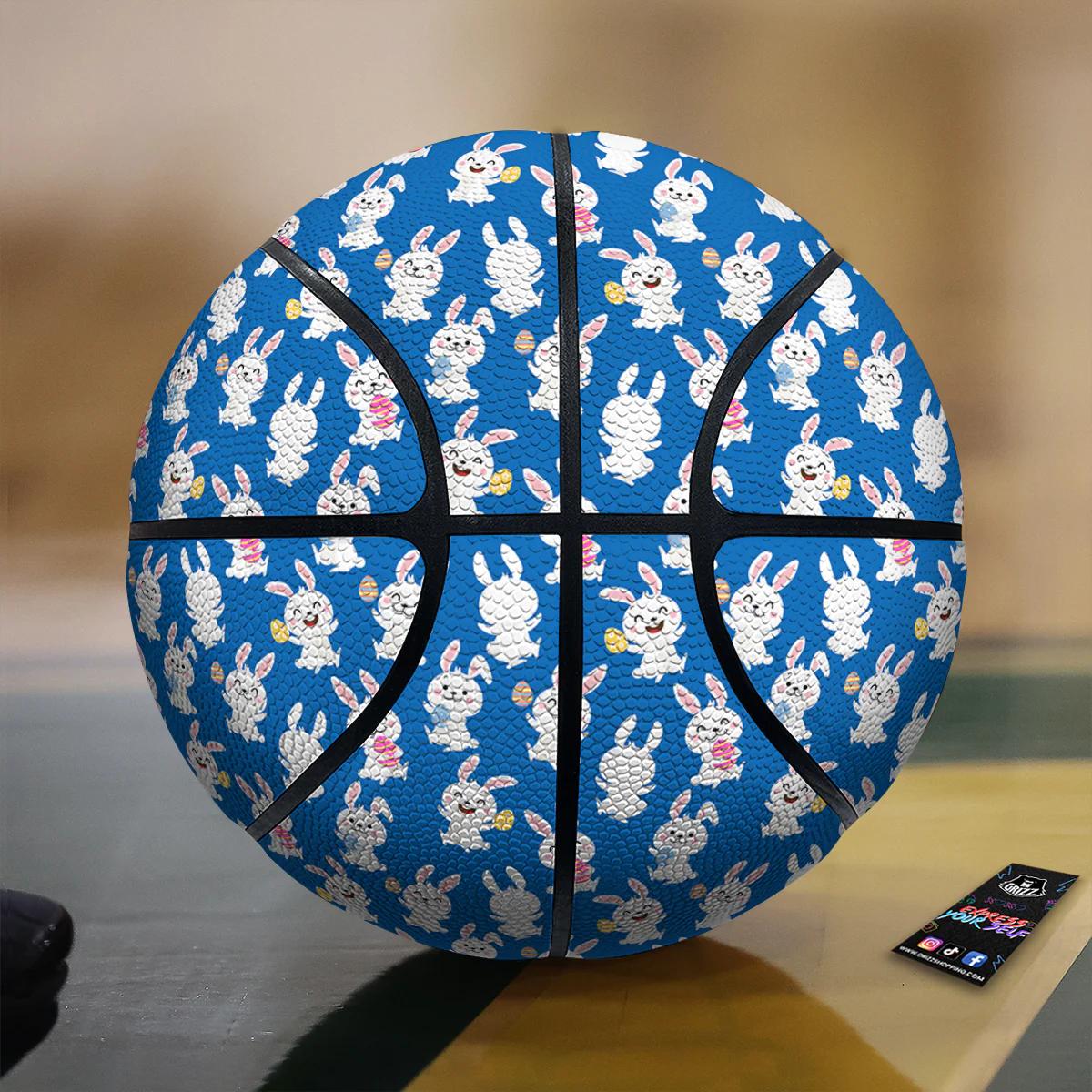 Cute Rabbit Print Pattern Basketball