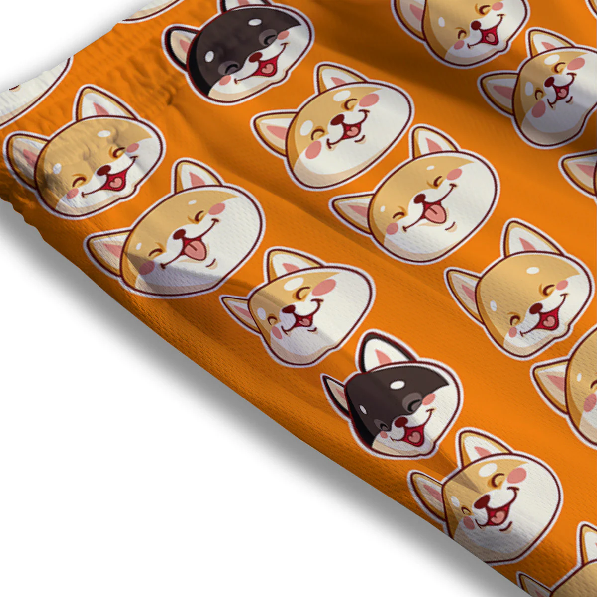 Cute Siberian And Cute Shiba Print Pattern Mesh Shorts - Image 3