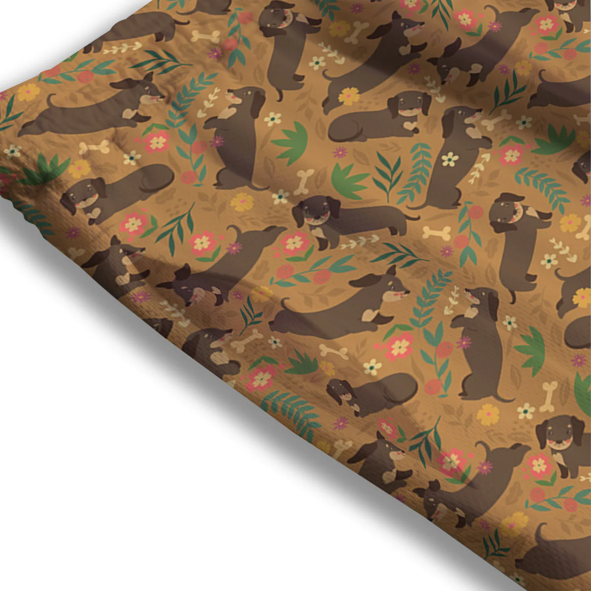 Dachshund Cute Print Pattern Mesh Shorts - Image 3
