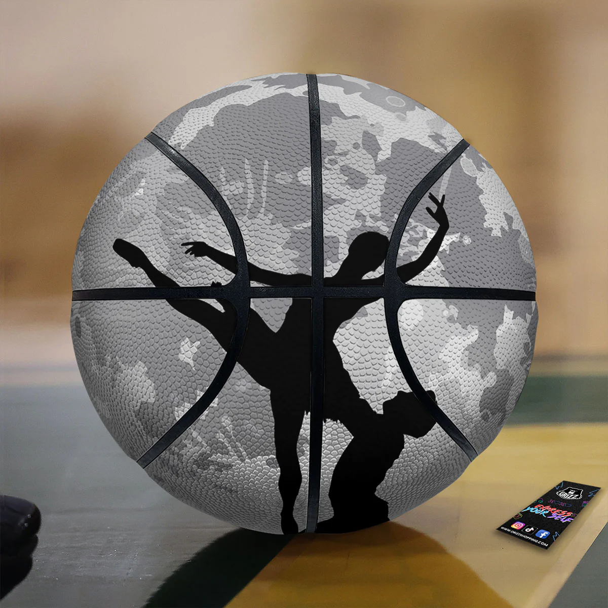 Dance Ballet On The Moon Night Print Basketball