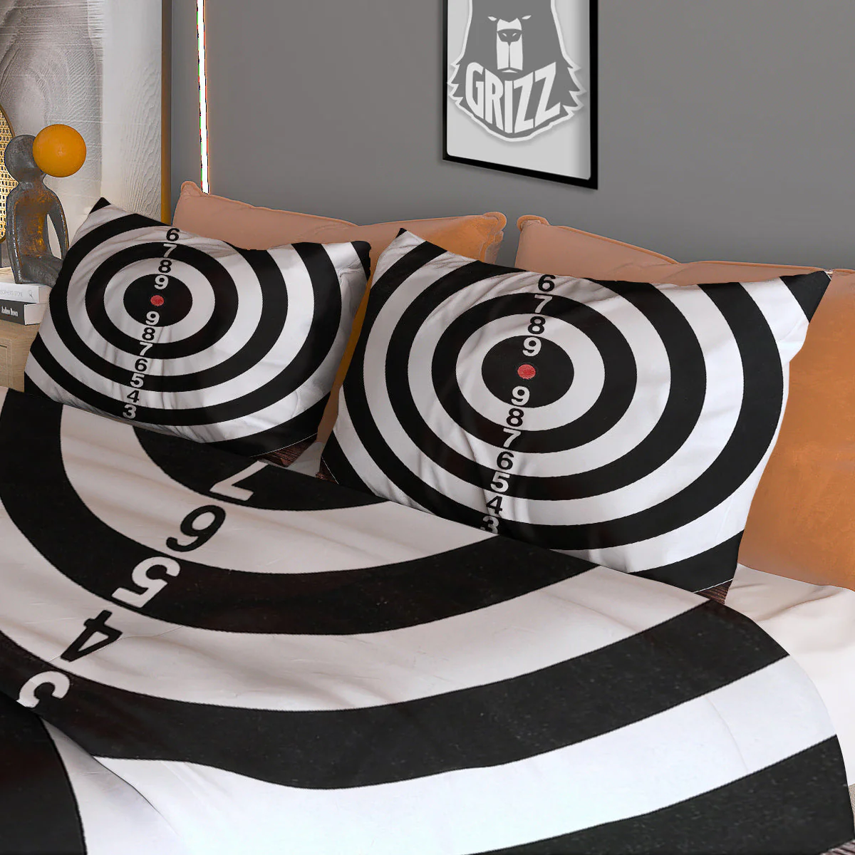 Dartboard Classic Print Duvet Cover Bedding Set - Image 3