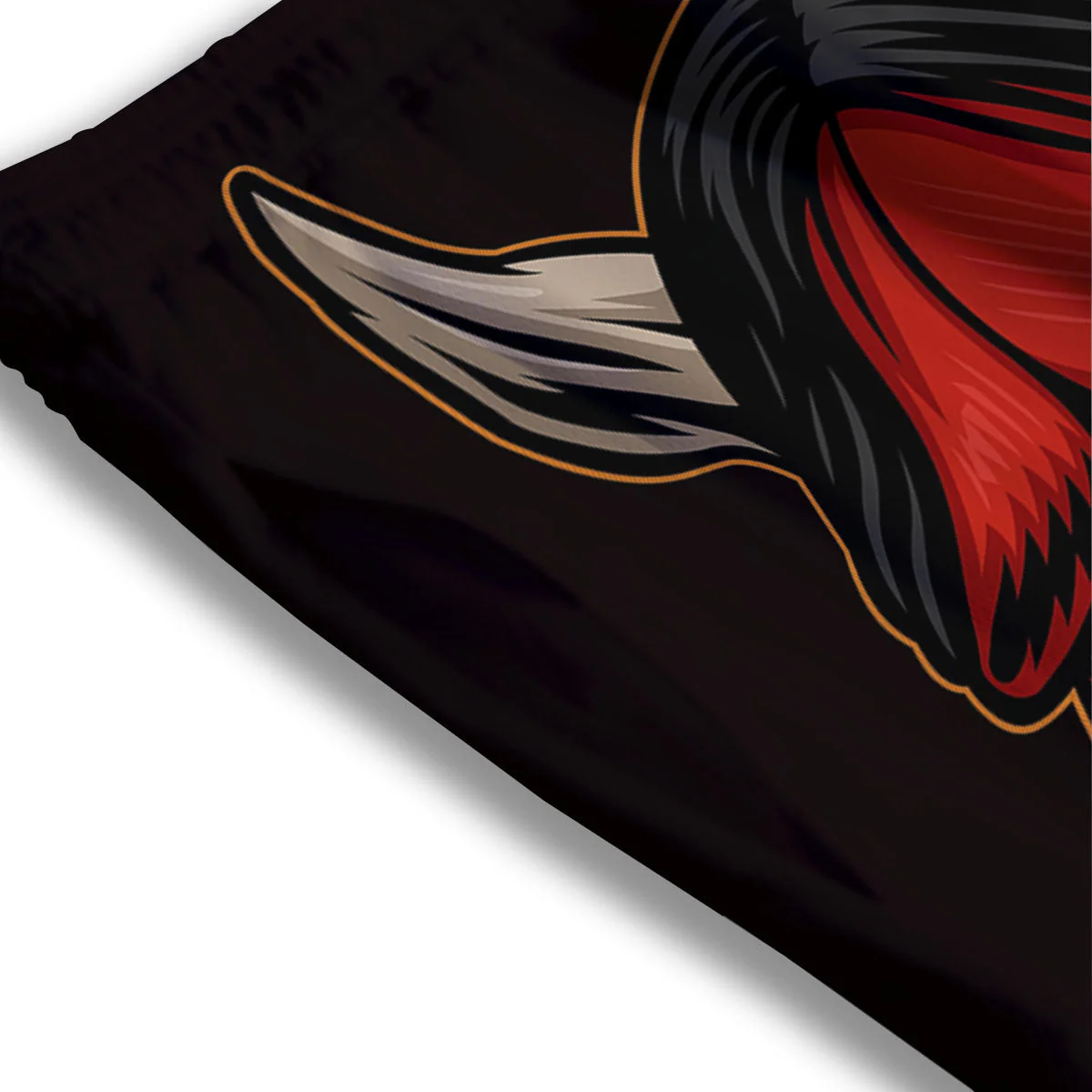 Demon Japanese Print Mesh Shorts - Image 3