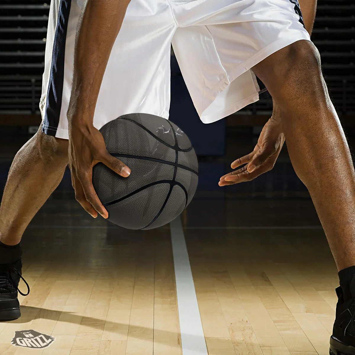 Demon Wings Black Print Basketball - Image 3