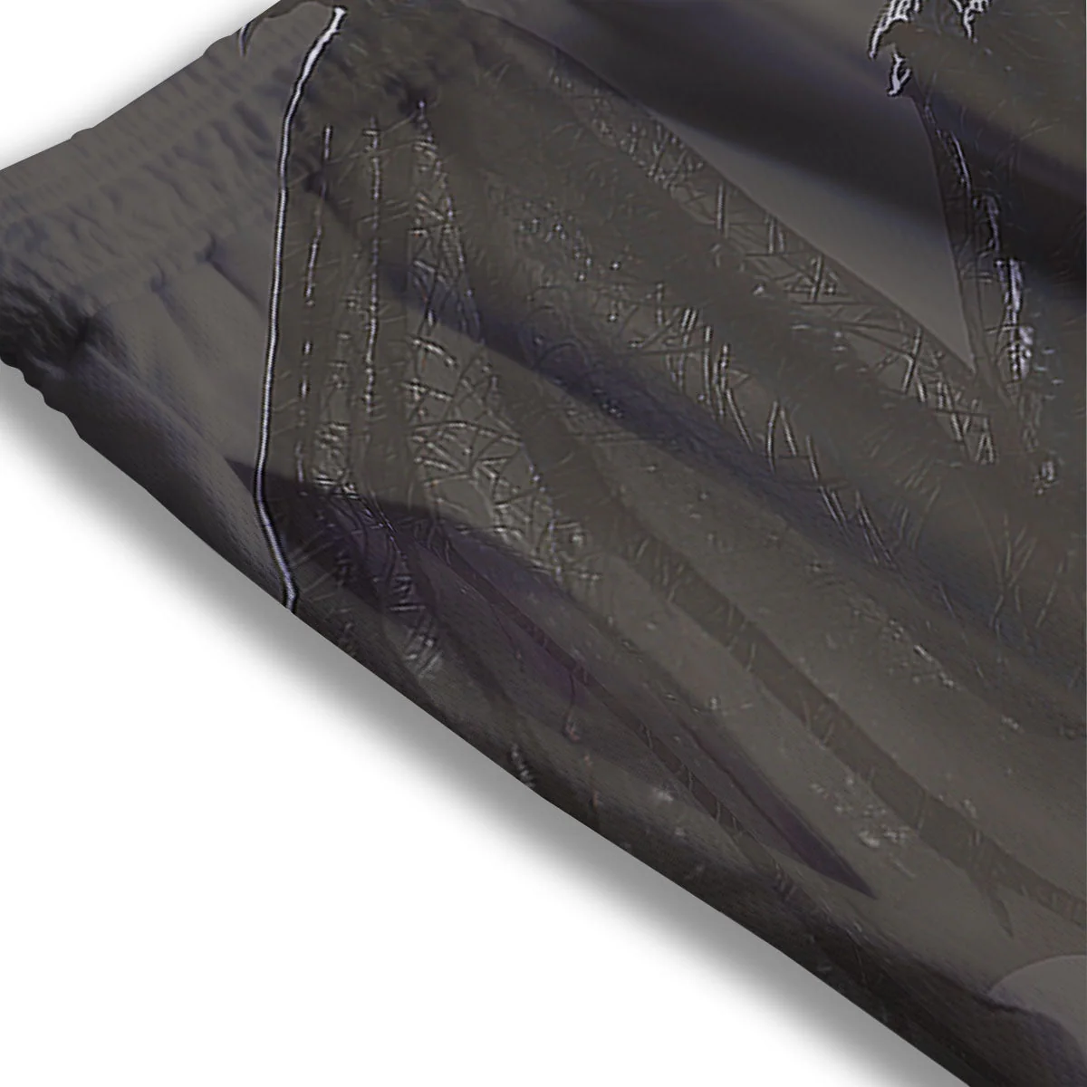 Demon Wings Black Print Mesh Shorts - Image 3