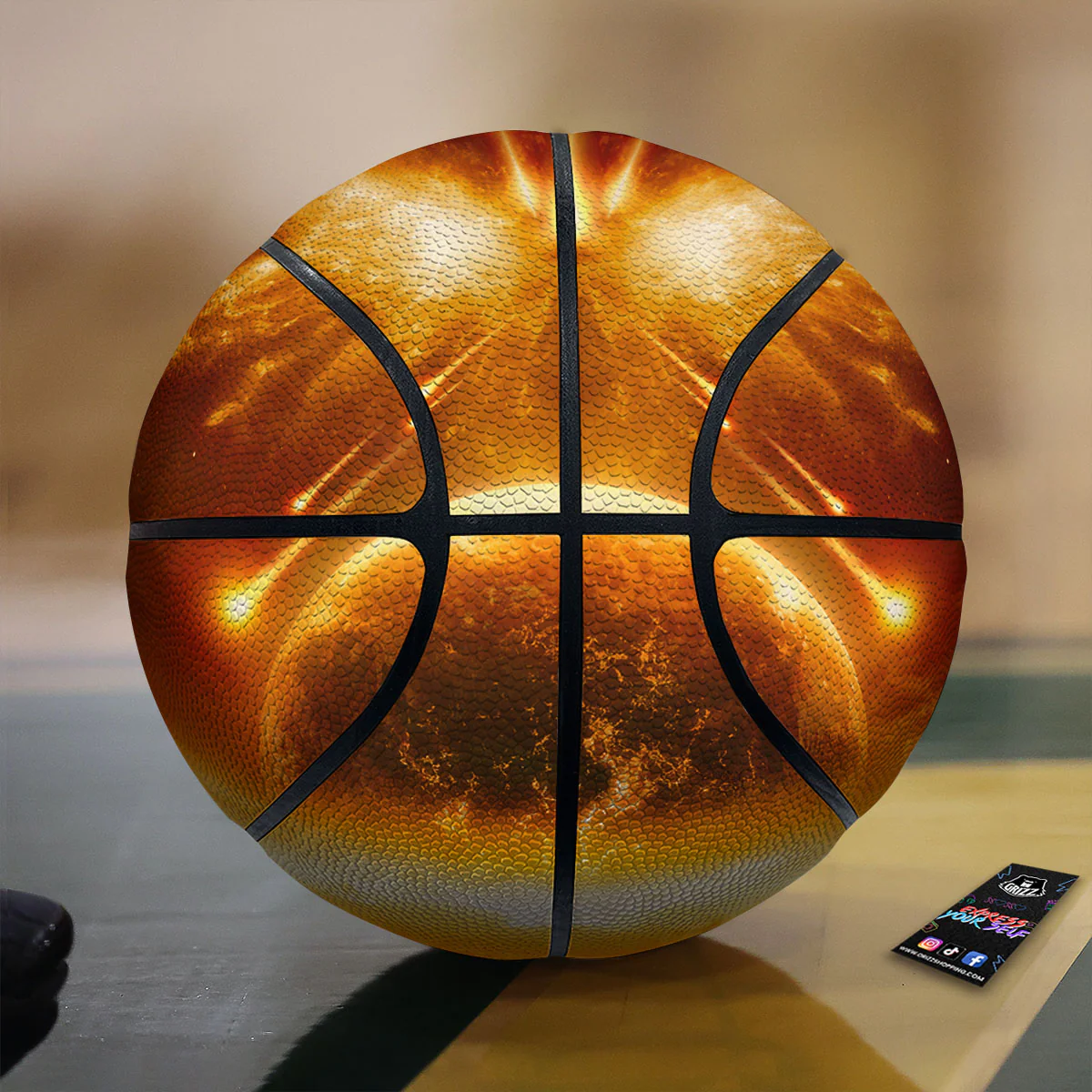 Destruction Of Planet Earth Print Basketball