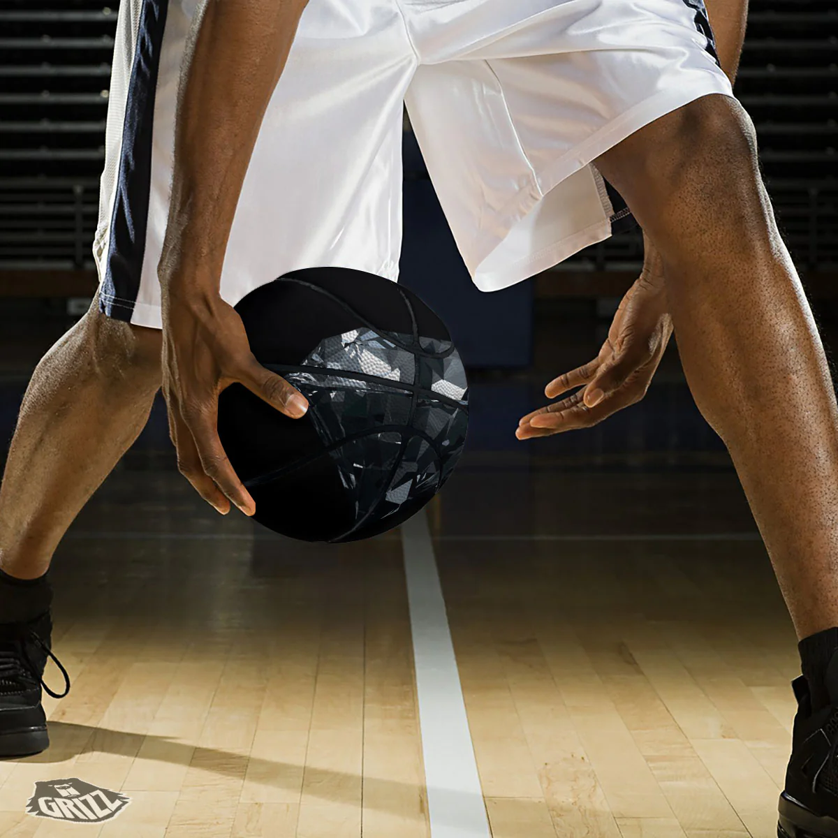 Diamond Black Print Basketball - Image 3