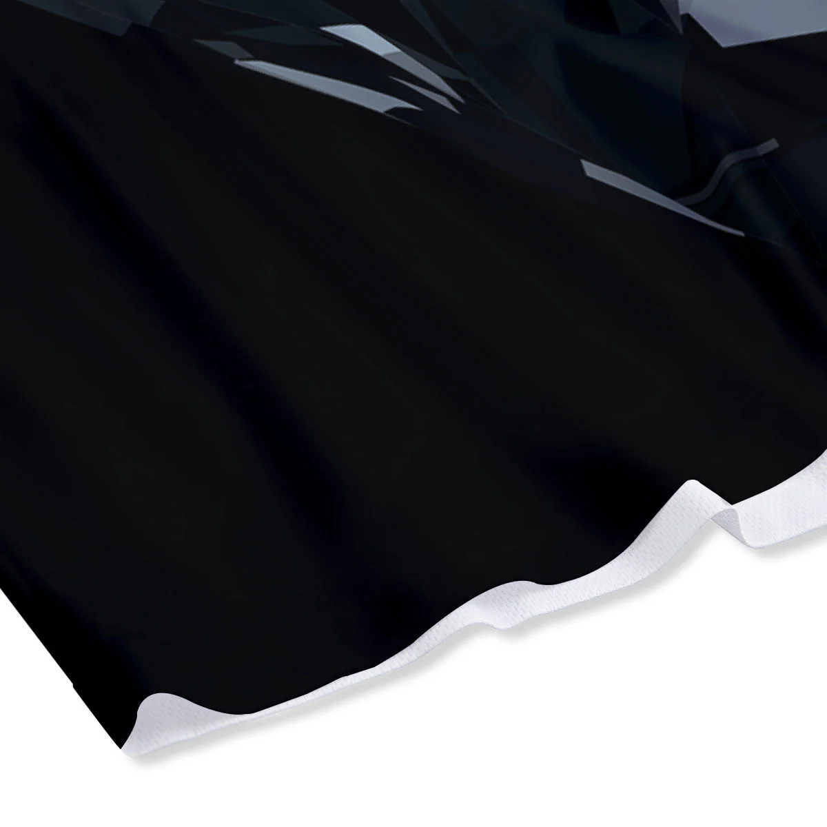 Diamond Black Print Mesh Shorts - Image 4