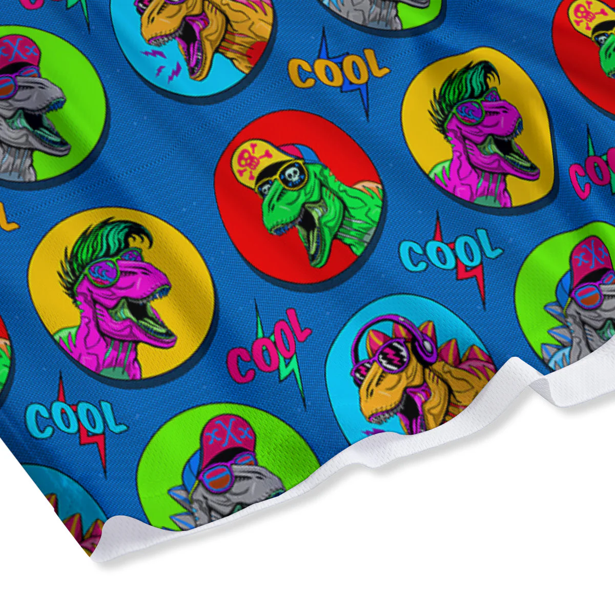 Dinosaurs Pop Art Print Pattern Mesh Shorts - Image 4