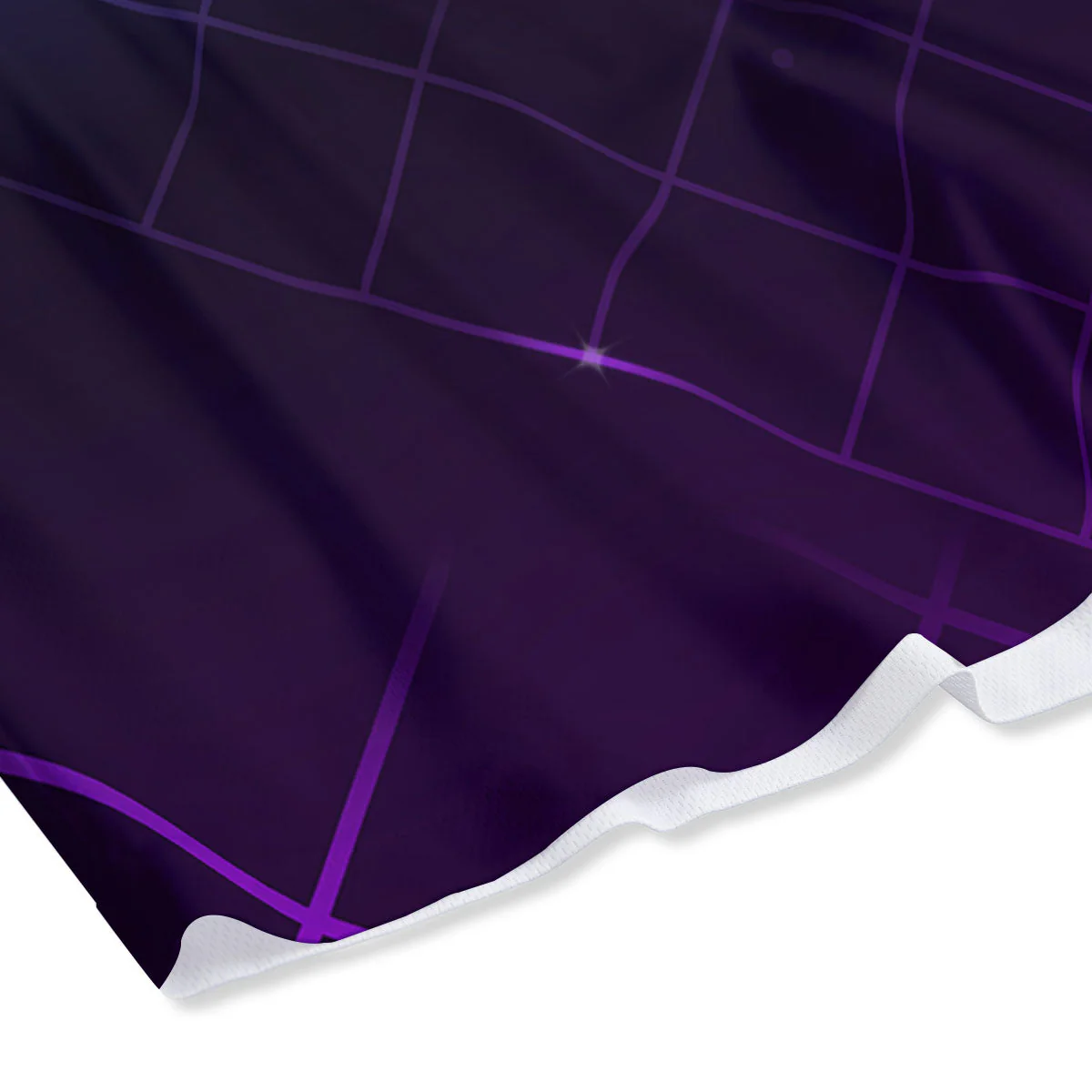 Disco Ball Purple Light Print Mesh Shorts - Image 4