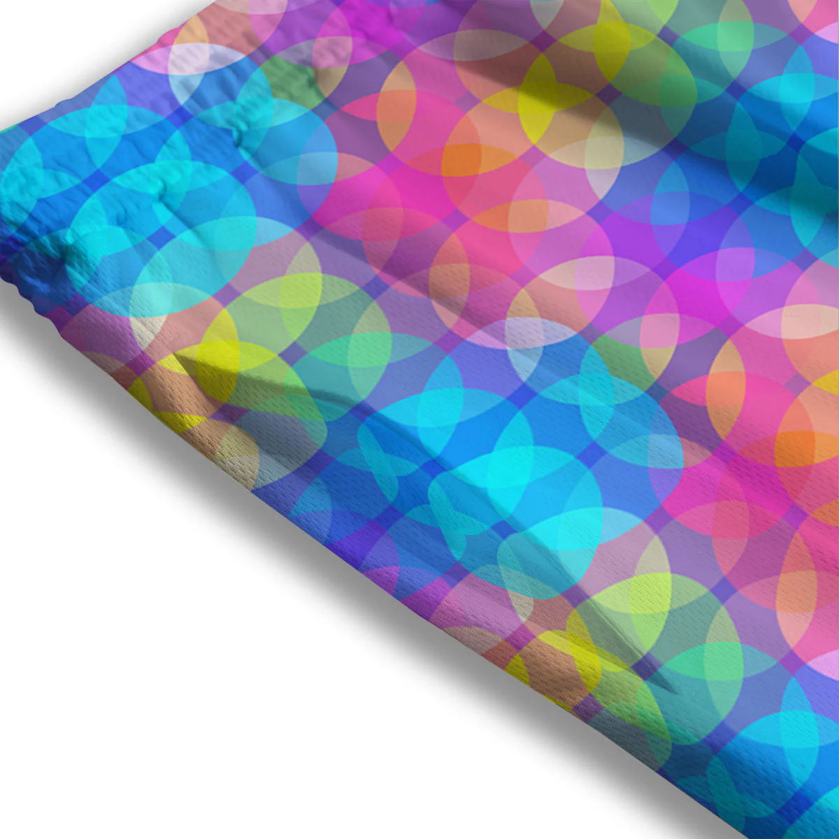 Disco Lights Colorful Print Pattern Mesh Shorts - Image 3