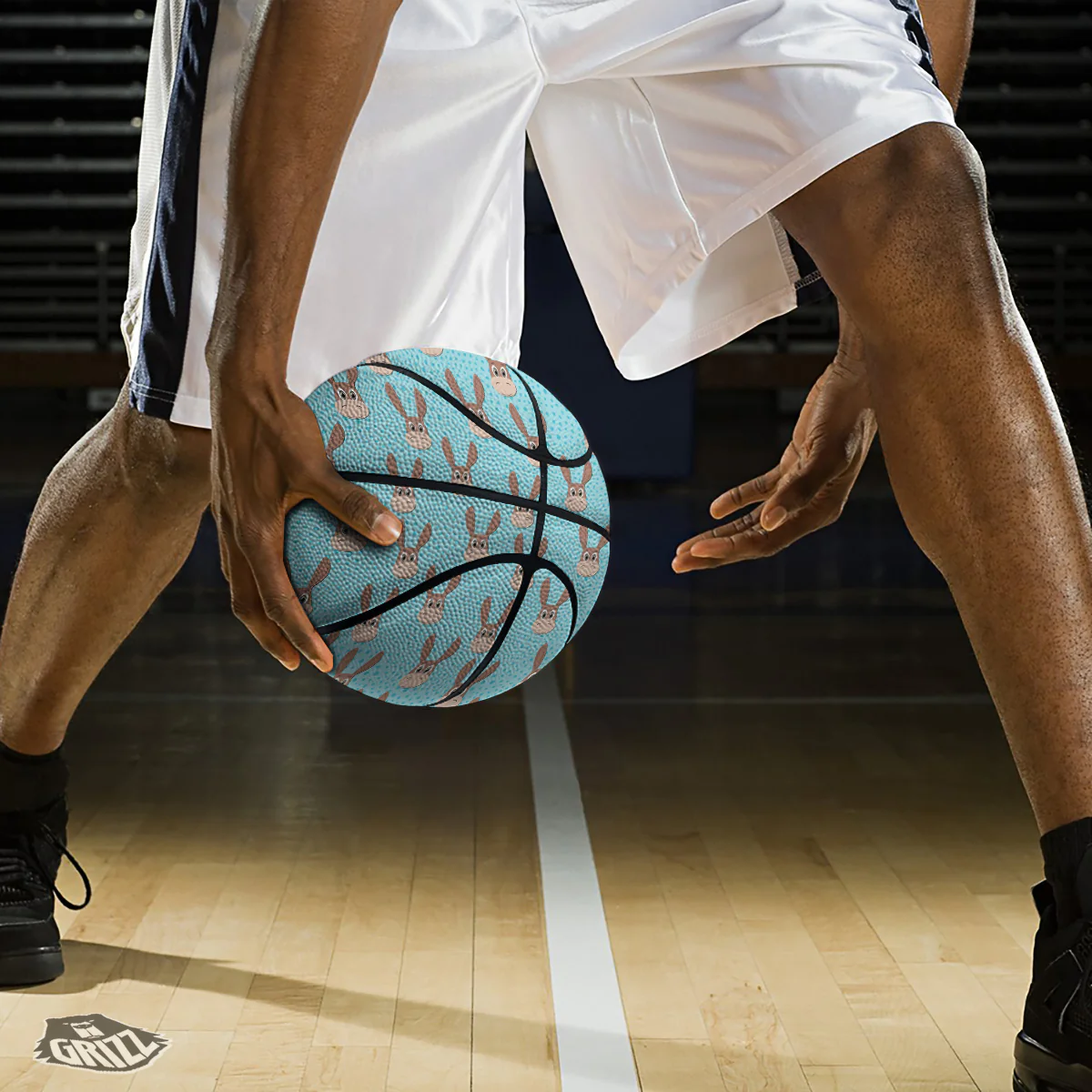 Donkey Cute Cartoon Print Pattern Basketball - Image 3