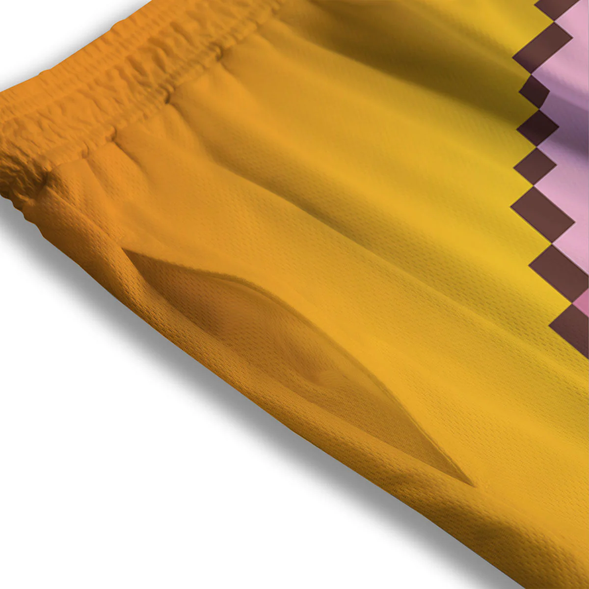 Donut 8-Bit Pixel Print Mesh Shorts - Image 3