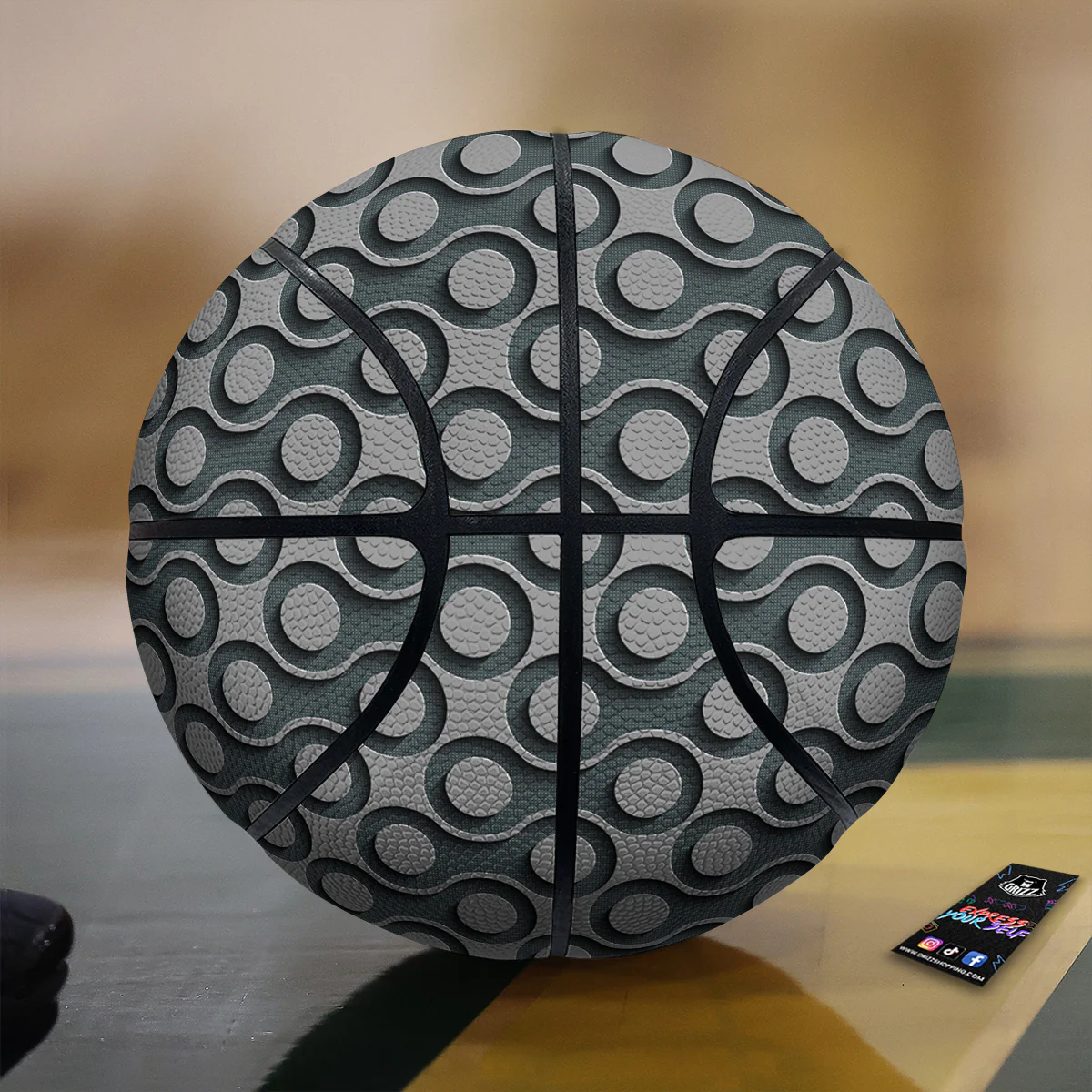 Dot 3D Geometric Print Pattern Basketball