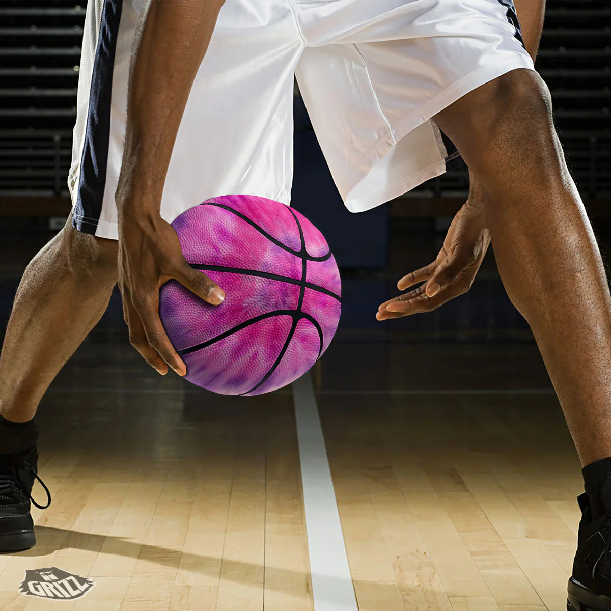 Double Pink Tie Dye Print Basketball - Image 3