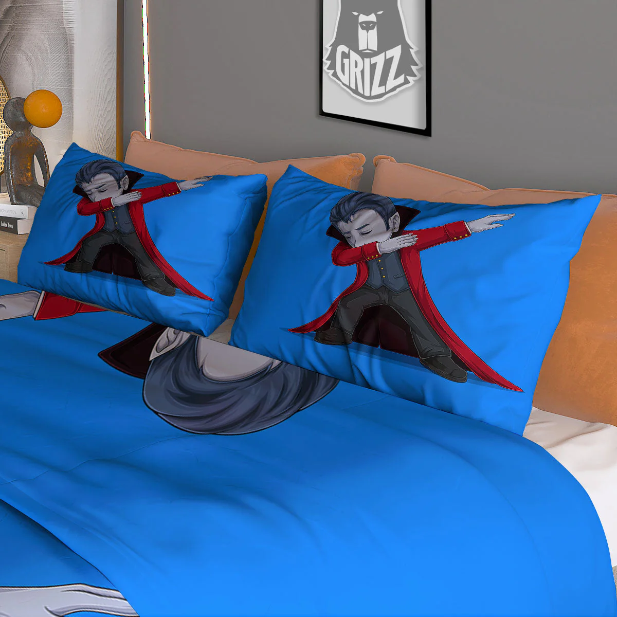 Dracula Vampire Dap Print Duvet Cover Bedding Set - Image 3