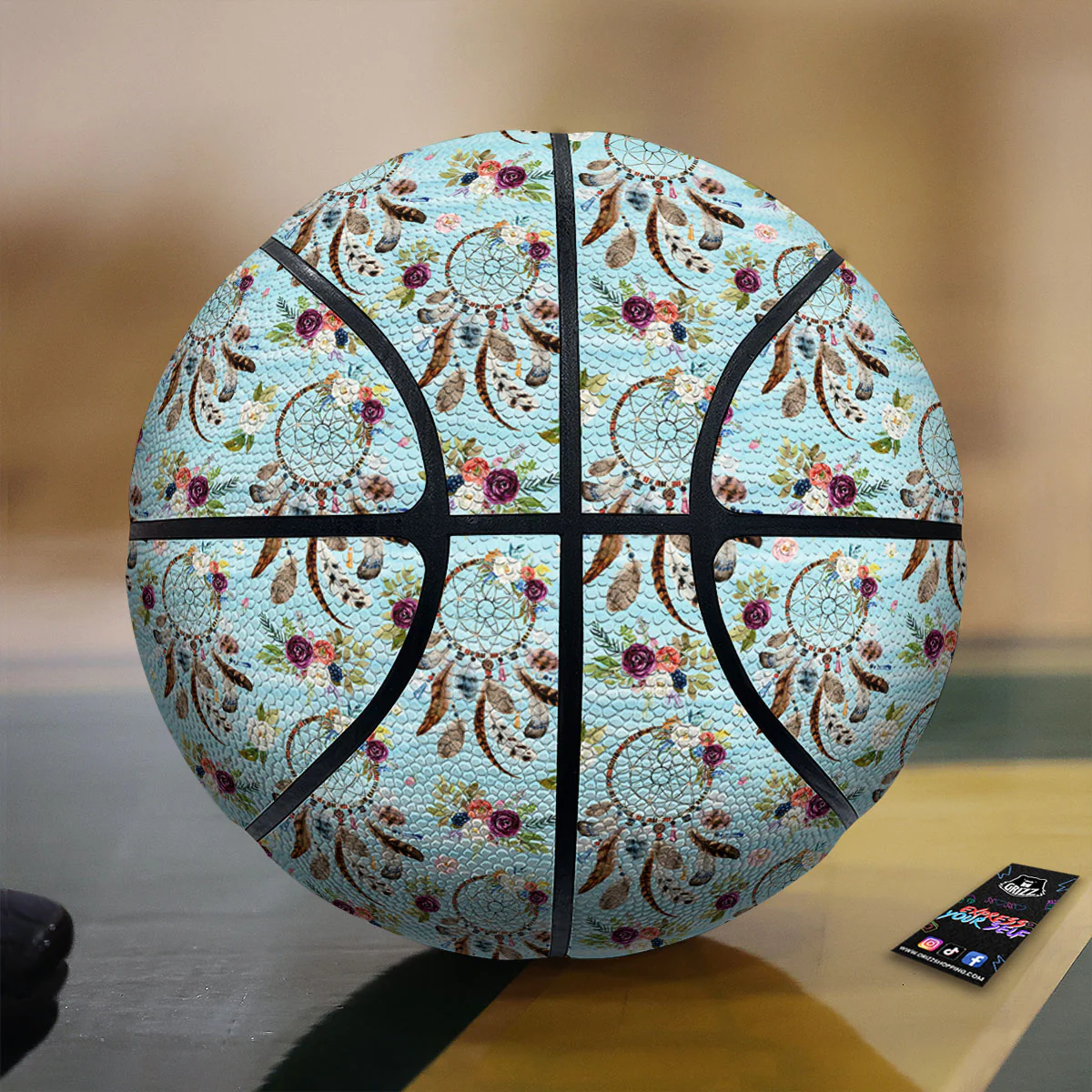 Dream Catcher Blue Native Print Pattern Basketball