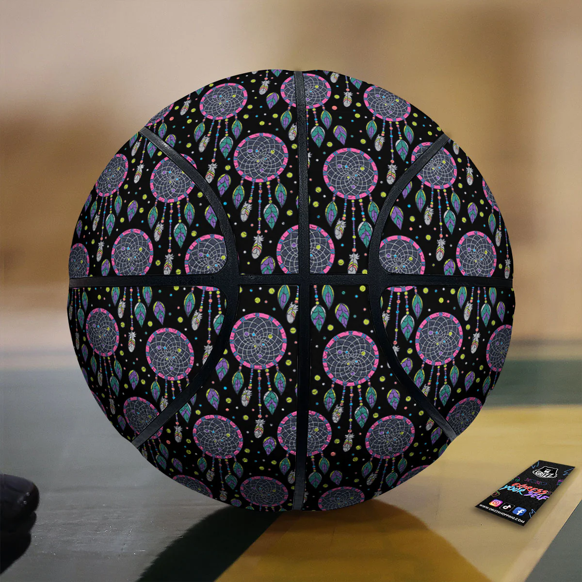 Dream Catcher Boho Print Pattern Basketball