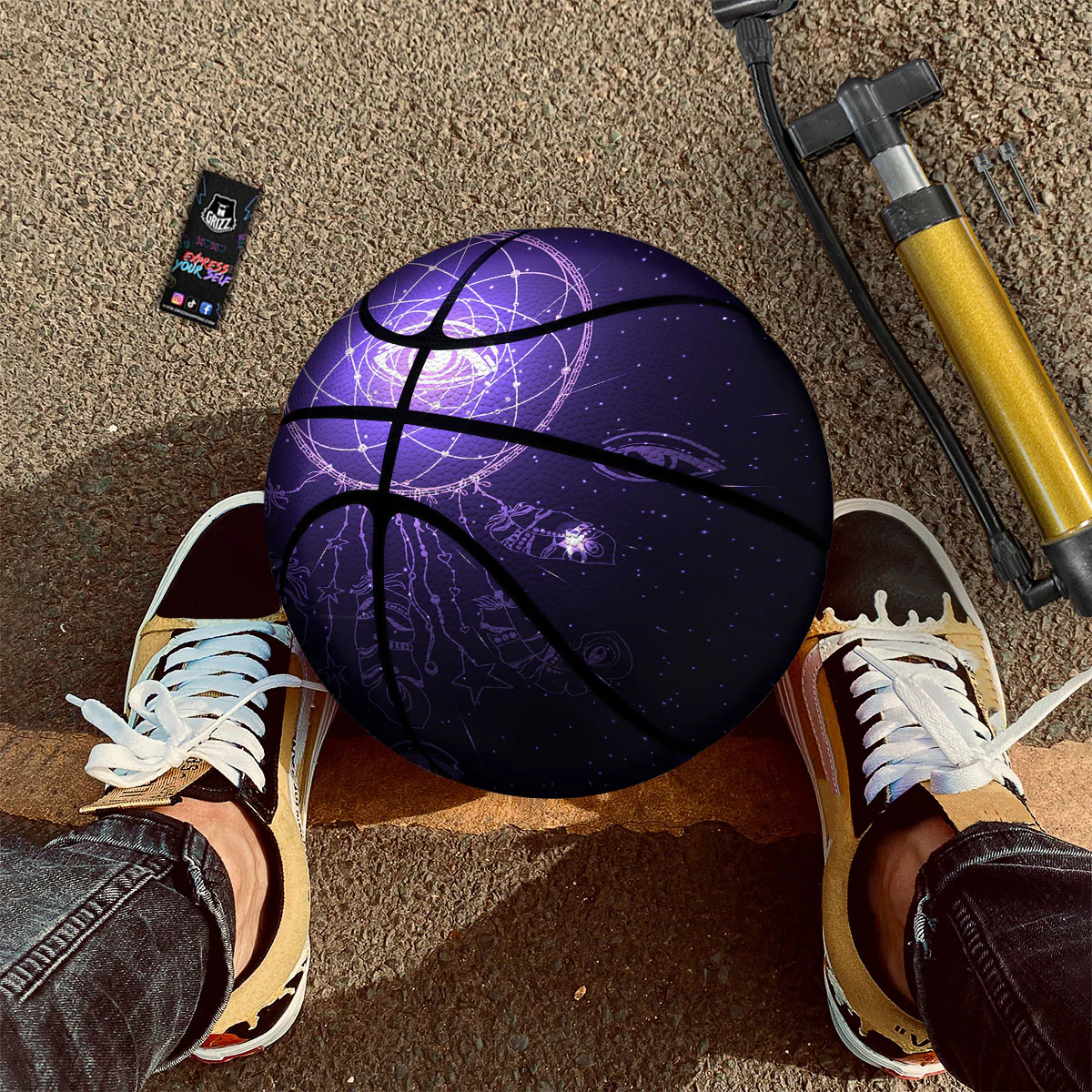 Dream Catcher Constellation Native Print Basketball - Image 2