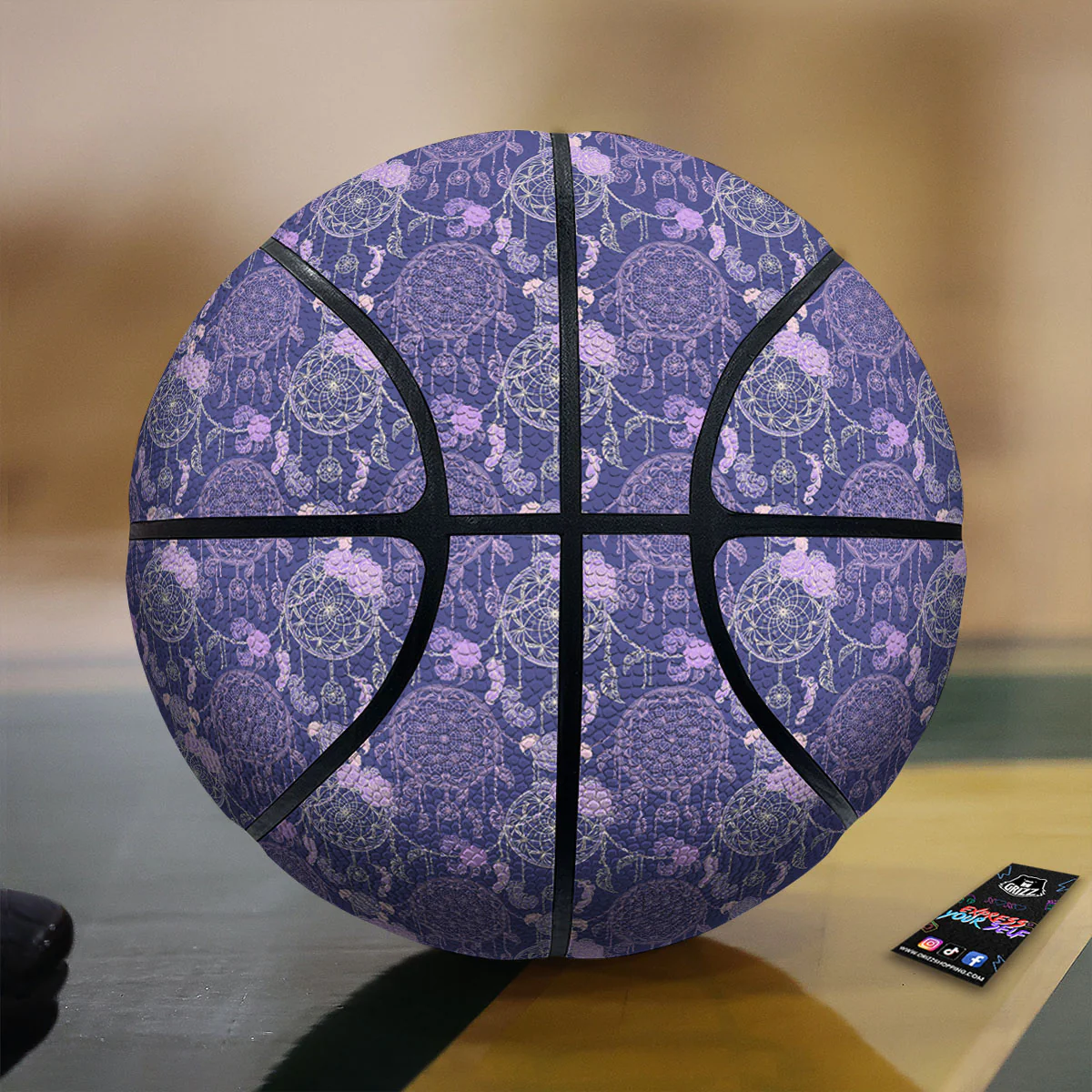Dream Catcher Floral Print Pattern Basketball