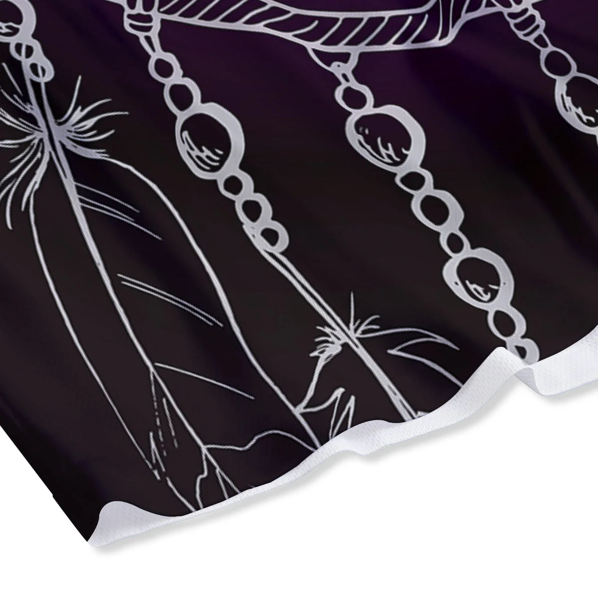 Dream Catcher Flower Bohemian Print Mesh Shorts - Image 4