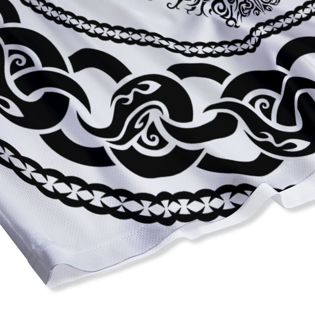 Druidic Yggdrasil Tree Print Mesh Shorts - Image 4